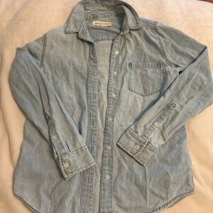 Denim Forum Light Blue Casual Button Down Shirt